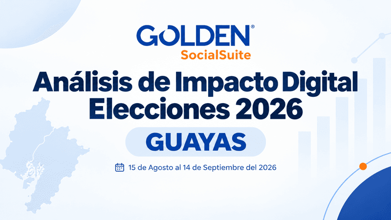 Portada del Análisis de Impacto Digital Elecciones 2026 Guayas de Golden Social Suite